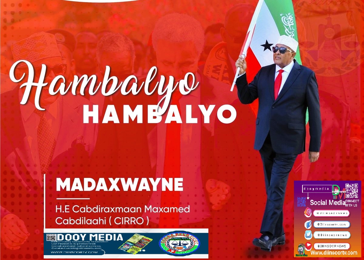 Madaxweynaha la doortay Somaliland Cabdiraxmaan Maxamed Cabdilaahi Cirro 