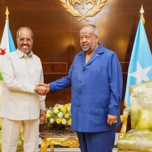 Madaxweyne Xasan Sheekh oo gaarey dalka Jabuuti